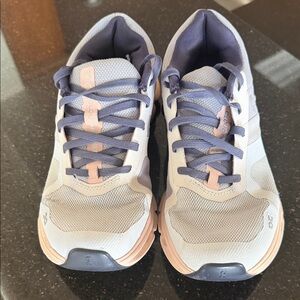 On Running Women's Sneakers in Light Gray and Lavender